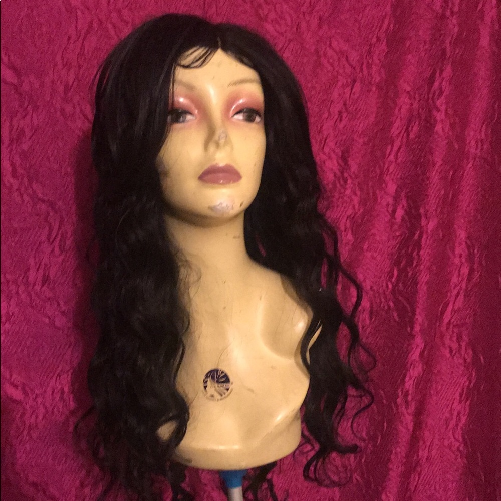 Middle Part Beach Waves 22 inch Wig